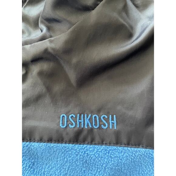 OshKosh B'Gosh Toddler Jacket Size 2T Pockets Blue Black Has Small Interior Flaw - Picture 3 of 14